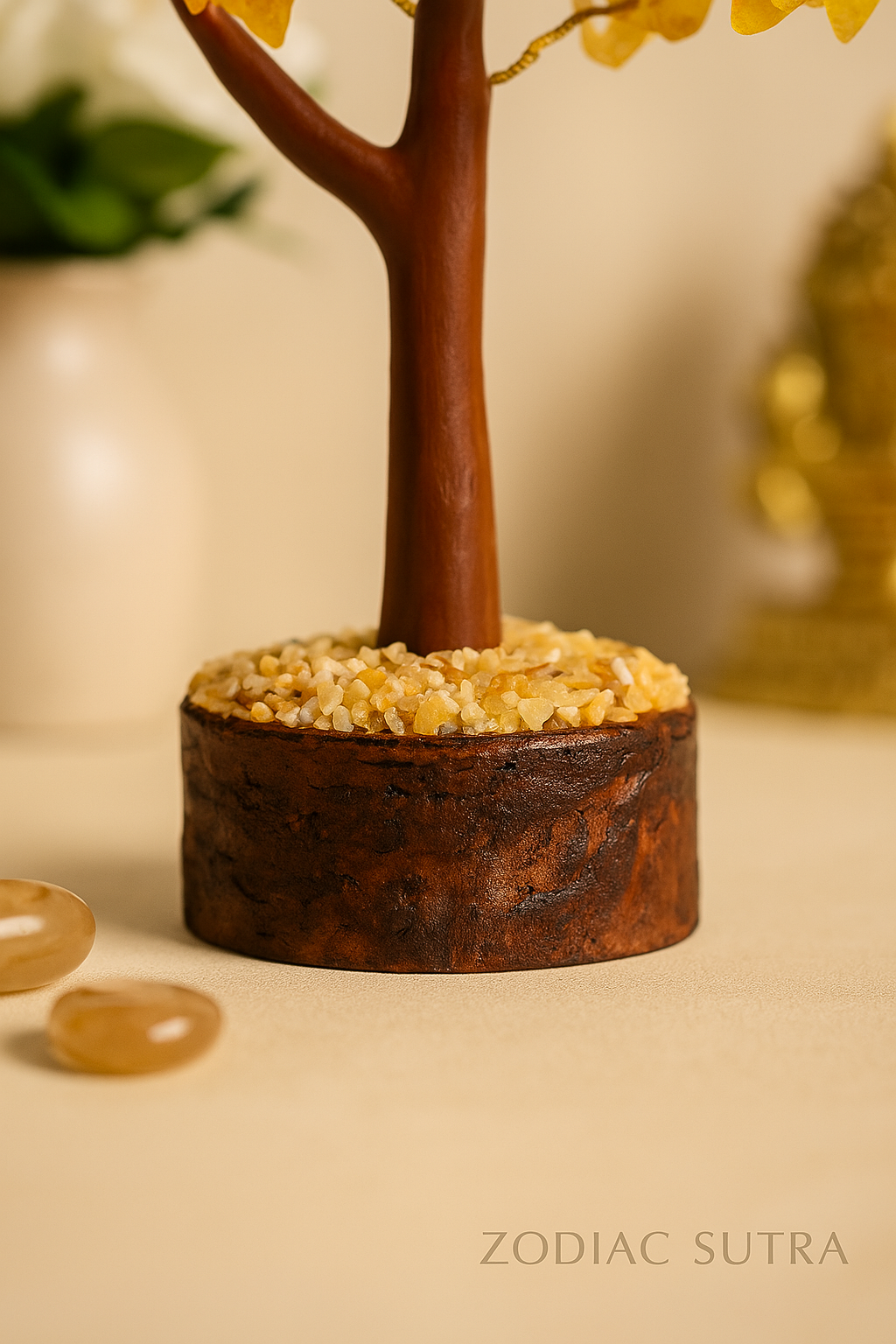 Citrine Crystal Stone Tree for Health