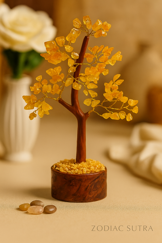 Citrine Crystal Stone Tree for Health