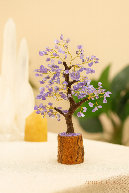Amethyst Crystal Feng Shui Tree for Career