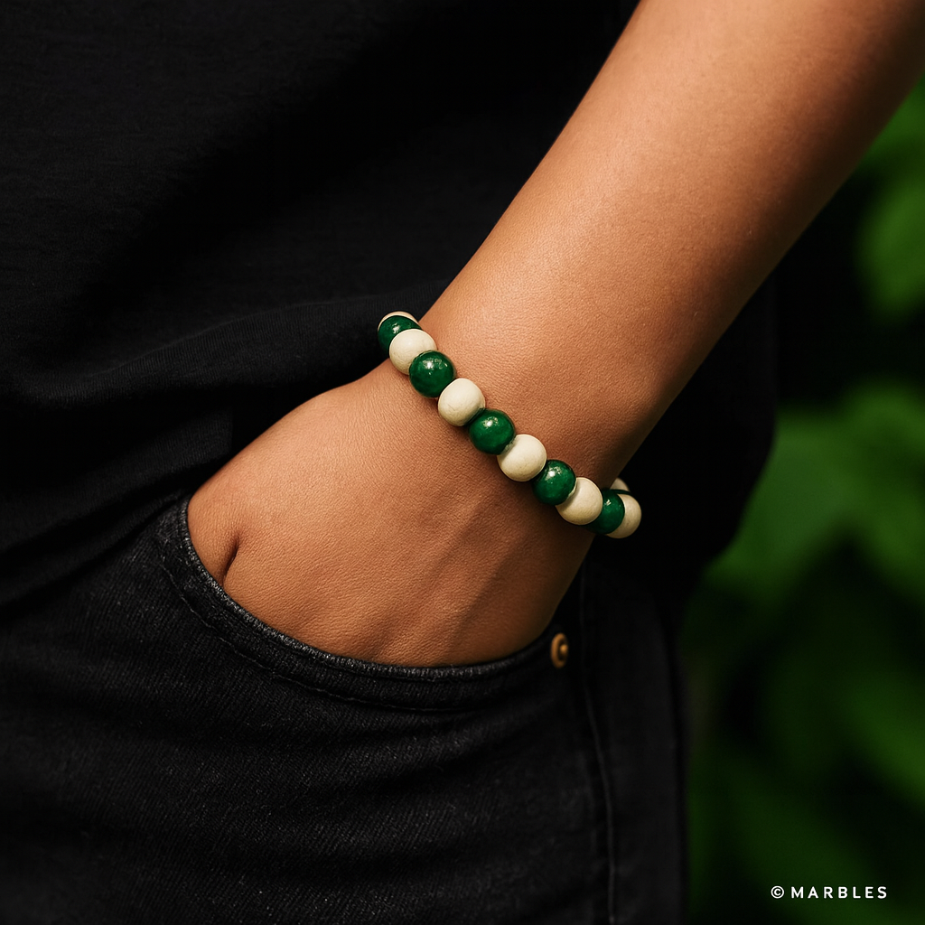 Green Jade Tulsi Bracelet