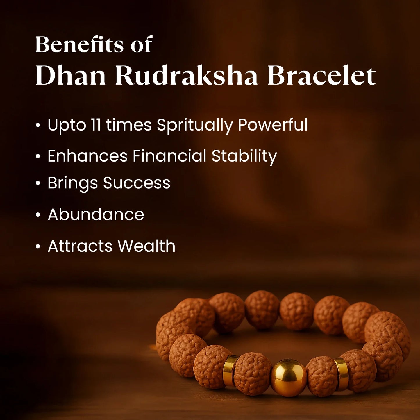 Kashi Siddh Dhan Rudraksha Bracelet