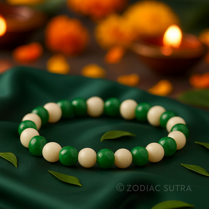 Green Aventurine With Tulsi Bracelet