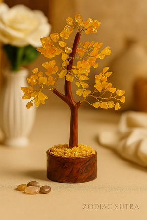 Citrine Crystal Stone Tree for Health