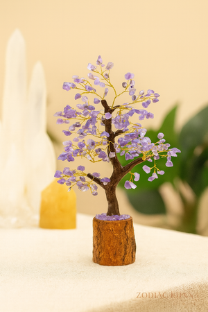 Amethyst Crystal Feng Shui Tree for Career